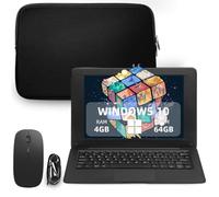 iSTYLE 10.1" Windows 10 Laptop with Office 365, Mini Notebook 4GB RAM 64GB SSD, Small Notebook Netbook with Laptop Bag, Mouse, Mouse Pad, Headphone