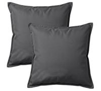 istyle mode 2 Pack Of Indoor & Outdoor Cushion, Waterproof, 45X45Cm (Dark Grey)