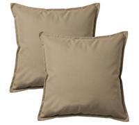 istyle mode 2 Pack Of Indoor & Outdoor Cushion, Waterproof, 45X45Cm (Mink)