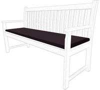 istyle mode 3 Seater Garden Bench Cushion Seatpad Indoor & Outdoor Use - Chocolate