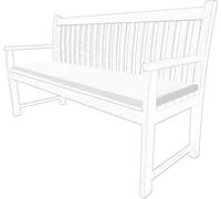 istyle mode 3 Seater Garden Bench Cushion Seatpad Indoor & Outdoor Use - White