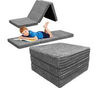 istyle mode Cord Tri-Fold Mattress Z Bed Futon Sofa Chair Mattress Charcoal
