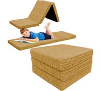 istyle mode Cord Tri-Fold Mattress Z Bed Futon Sofa Chair Mattress Mustard