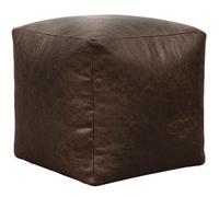istyle mode Cube Shape Pu Leather Footstool Bean Bag (Chocolate,40X40X40Cm)
