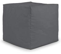 istyle mode Dark Grey Outdoor Bean Bag Footstool Pouffe Water-Resistant 40X40Cm