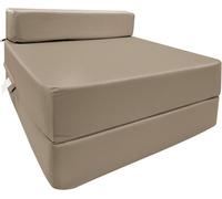 istyle mode Fold Out Single Z Bed Futon Sofa Chair Mattress - Beige