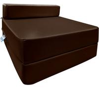 istyle mode Fold Out Single Z Bed Futon Sofa Chair Mattress - Chocolate