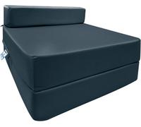 istyle mode Fold Out Single Z Bed Futon Sofa Chair Mattress - Dark Grey