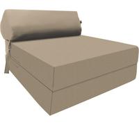 istyle mode Fold Out Z Bed Chair Sofa Lounger With Pillow - Beige