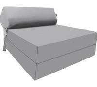 istyle mode Fold Out Z Bed Chair Sofa Lounger With Pillow - Grey
