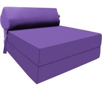 istyle mode Fold Out Z Bed Chair Sofa Lounger With Pillow - Purple