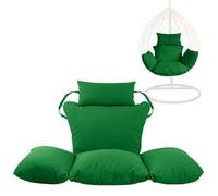 istyle mode Grass Green Replacement Cushion For Swing Egg Chair, 5 Pieces Water-Resistant Hanging Basket Swing Chair Cushion