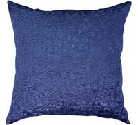 istyle mode Leopard Navy Embossed Velvet Square Throw Memory Filled Cushion 48Cmx48Cm