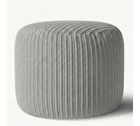 istyle mode Mink Jumbo Cord Footstool Oval Pouffe, Corduroy Ottoman Bean Bags 40Cm X 35Cm
