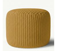 istyle mode Mustard Jumbo Cord Footstool Oval Pouffe, Corduroy Ottoman Bean Bags 40Cm X 35Cm
