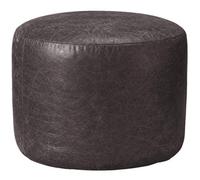 istyle mode Oval Shape Pu Leather Footstool Bean Bag (Charcoal,40X30Cm)