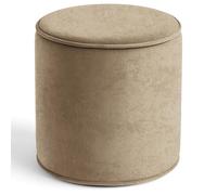 istyle mode Round Shape Velvet Bean Bag Pouffe Foot Rest - 40Cm Cream