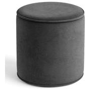 istyle mode Round Shape Velvet Bean Bag Pouffe Foot Rest - 40Cm Grey