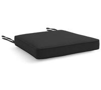 istyle mode Seat Pad Chair Cushions With Ties Indoor & Outdoor Use Water-Resistant 44X50, Black
