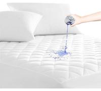 istyle mode Super King Elastic Quilted Fitted Mattress Protector, Mattress Cover Stretches Up To 30Cm Deep, Machine Washable Mattress Topper