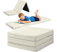 istyle mode Tri Fold Fold Out Z Bed Futon Sofa Chair Mattress Cream