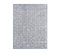 istyle mode Ultra-Soft Coco Grey Blanket Lightweight & Cozy Plush With Embossed Designs, 110Cm X 140Cm