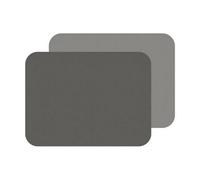 iStyle My Home Istyle 2-Tone Grey Flexi Set Of 2 Faux Leather Placemats