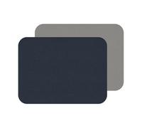 iStyle My Home Istyle Navy And Grey Flexi Set Of 2 Faux Leather Placemats