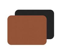 iStyle My Home Istyle Rust And Black Flexi Set Of 2 Faux Leather Placemats