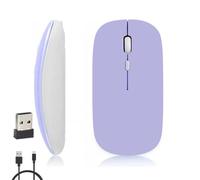 iSTYLE Rechargeable Wireless Mouse, Bluetooth or 2.4 GHz with USB Mini Receiver, Multi-Device, 1600 Dpi Optical Tracking, Silent Mice for Mac, PC, Macbook, iPad, Laptop, Tablet, Android, iOS, Windows