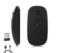 iSTYLE Rechargeable Wireless Mouse, Bluetooth or 2.4 GHz with USB Mini Receiver, Multi-Device, 1600 Dpi Optical Tracking, Silent Mice for Mac, PC, Macbook, iPad, Laptop, Tablet, Android, iOS, Windows