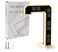 ISUNMEA 9 Inch Solar Lighted House Numbers for Outside, LED Address Signs | Light Up Waterproof LED Address Numbers Signs for House, Large Illuminated Exterior Modern House Number Light (7-Black, 9IN)