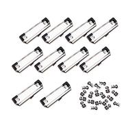 iSuperb 10 PCS Clipboard Clips, Mountable Metal File Board Clips with Rubber Feet for School, Office, Home(Included 20 PCS Rivets)
