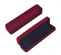 iSuperb 2pcs Velvet Jewelry Box for Ring Earings Necklace Mother's Day Pendant Flocked Earring Gift Boxes Double Ring Box for Wedding (Bracelet box)