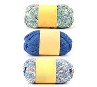 iSuperb 3PCS T-Shirt Yarn, Soft Elastic Fabric Cloth Knitting Yarn for Crochet, Knitting, Hand DIY Crafts, Carpet Making & Crochet Fabric Ribbon