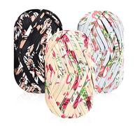 iSuperb 3PCS T-Shirt Yarn, Soft Elastic Fabric Cloth Knitting Yarn for Crochet, Knitting, Hand DIY Crafts, Carpet Making & Crochet Fabric Ribbon