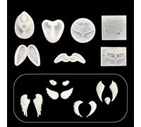 iSuperb 7 pcs Resin Wing Moulds for DIY UV Resin Epoxy Silicone Earring Jewelry Keychain Ornament Bookmarks Pendant (7 Moulds)