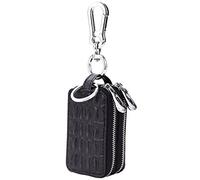 iSuperb Key Organizer Portable Keychain Car Key Case with Double Zipper Key Bag Keychain Wallet Holder Keychain Coin Holder for Men Women 9x5x3.5cm