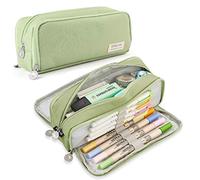 iSuperb Large Pencil Case 7 Compartments Pouch Big Capacity Pencil Bag Oxford Storage Pen Bag Cosmetic Makeup Pouch for Women