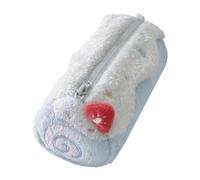 iSuperb Pencil Case, Pencil Case, Plush Toy, Roll Cake, Swiss Roll, Multi-functional, Pencil Holder, Stationery, Storage Gadget, Compact, Portable, Accessory Storage, Makeup Pouch, Fluffy, Cute