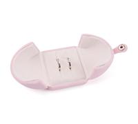 iSuperb Pink Velvet Double Ring Box Wedding Jewelry Packaging Boxes Couple Engagement Ring Gift Boxes for Anniversary Proposal(Double ring box)