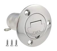 ISURE MARINE 2"(50mm) Boat Fuel Deck Fill/Filler with Keyless Cap 2" Marine Mirror- Polished 316 Stainless Steel Hardware for Boat Yacht Caravan