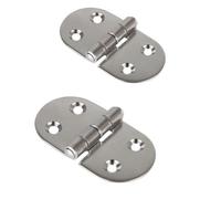 ISURE Marine 304 Stainless Steel Hinge Thickened Folding Hinge Compatible with Marine Yacht Hardware