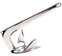 ISURE MARINE 4.4lb(2kg) Stainless Steel Bruce Style Claw Force Boat Anchor Heavy Duty Marine Grade Polished