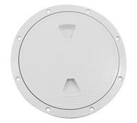 ISURE MARINE 8''Marine White Circular Non Slip Inspection Hatch Deck Plate Lidw/Detachable for Access Boat RV