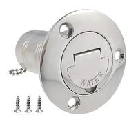 ISURE MARINE Boat Water Deck Fill/Filler with Keyless Cap 1-1/2" Marine Mirror- Polished 316 Stainless Steel Hardware for Boat Yacht Caravan 1-1/2" 38mm