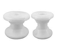 ISURE MARINE White Water White Delrin Bow Anchor Roller Replacement Wheels Bow Roller for Marines Boats Yachts Kayaks (Pack of 2)