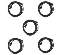 iSynq 5m 5 Pack IEC Power Extension Cable Kettle Male to Female UPS Lead C13 - C14 Mains 240V 10A
