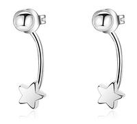 Iszie 925 Sterling Silver Star Earring Jackets,Star Earring For Girls Women