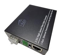 iszo 2.5G SFP Port Transceiver Media Converter,20km SM,RJ45 100M/1000M/2.5G Adaptive,Full/Half Duplex,Inside TTL Port,Also Work 2.5G/1G GPON SFP ONU Stick Such as The 5671A and G-010S-P and More